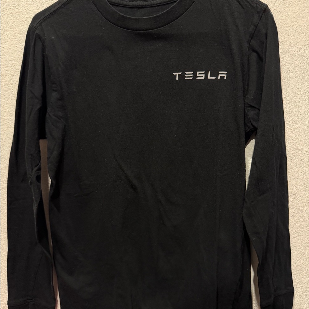 Tesla Black Women's Cotton Logo Tee